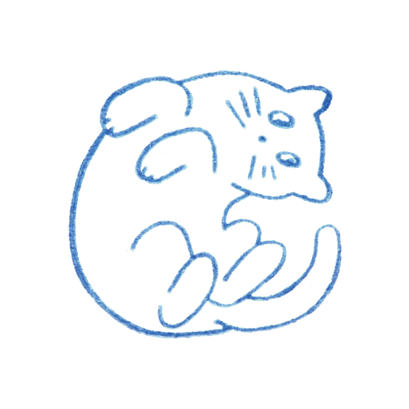 KORI JIRUSHI ICE CUBE STAMP | LARGE CAT | KING JIM