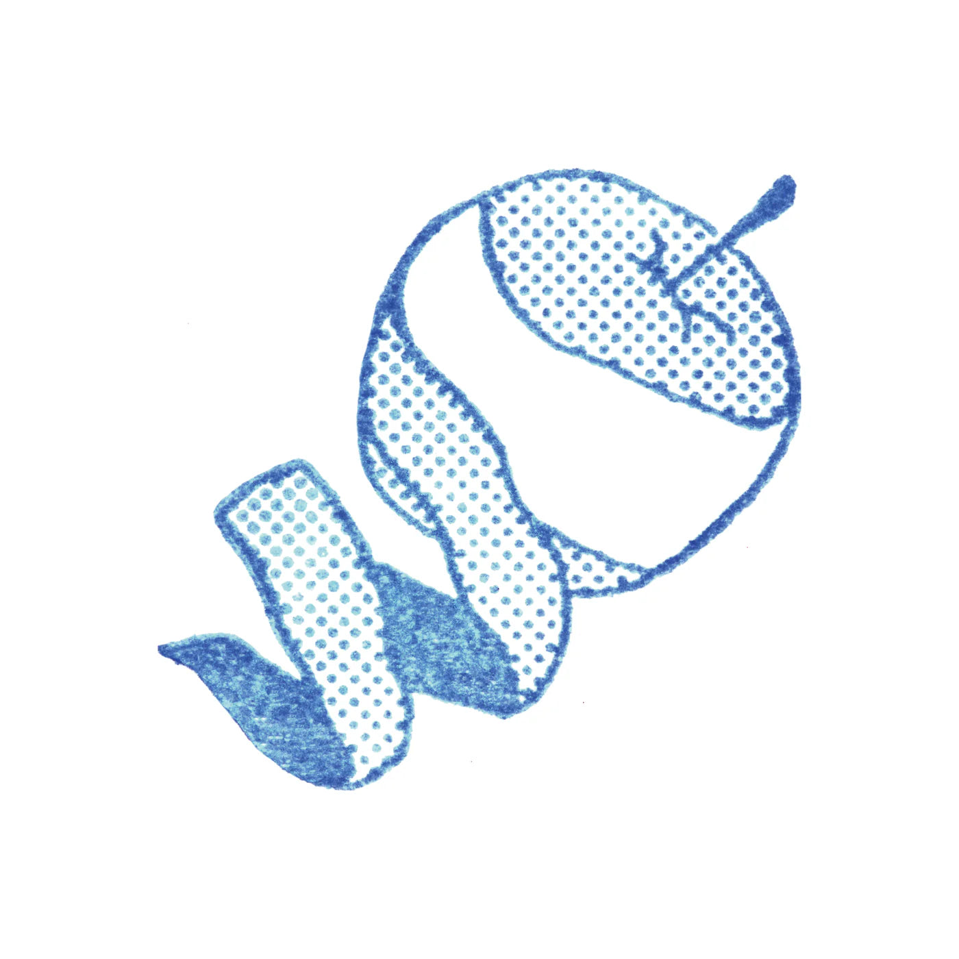 KORI JIRUSHI ICE CUBE STAMP | LARGE APPLE | KING JIM