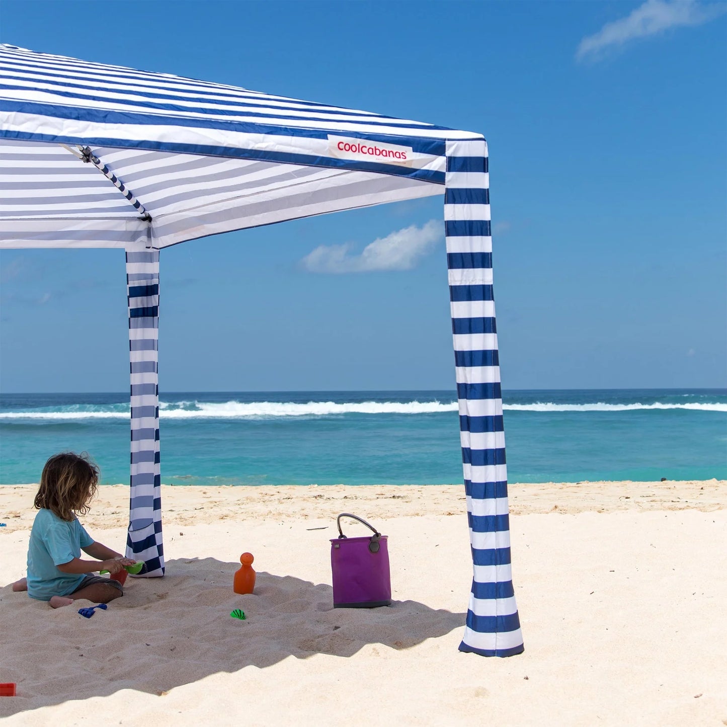 THE COOLCABANAS MEDIUM | NEWPORT NAVY STRIPES