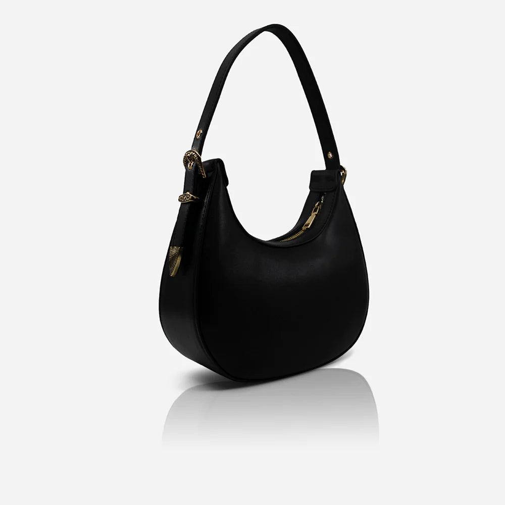 SOL SANA CRESCENT BAG | BLACK/GOLD