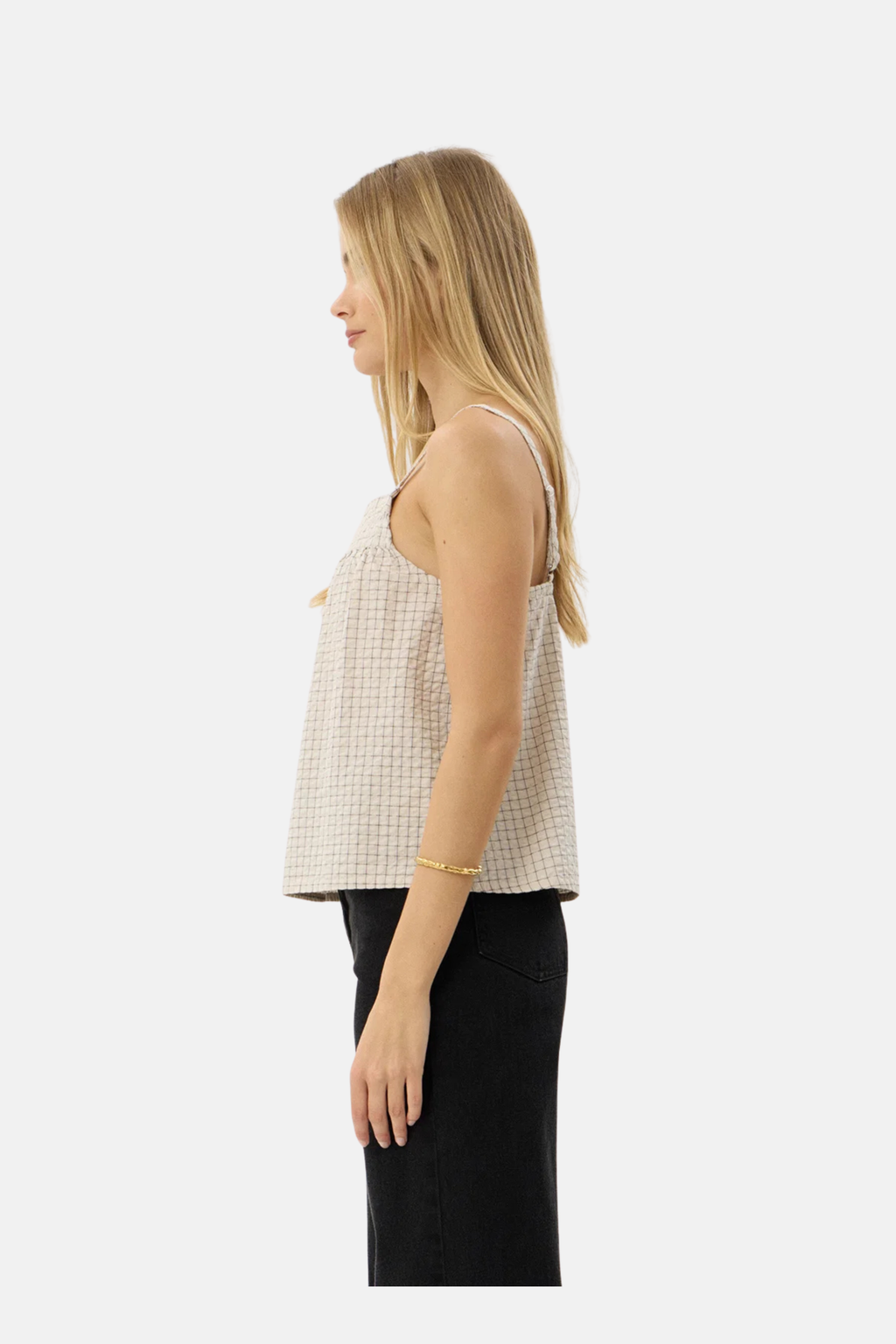 Afends Candice Seersucker Cami Top