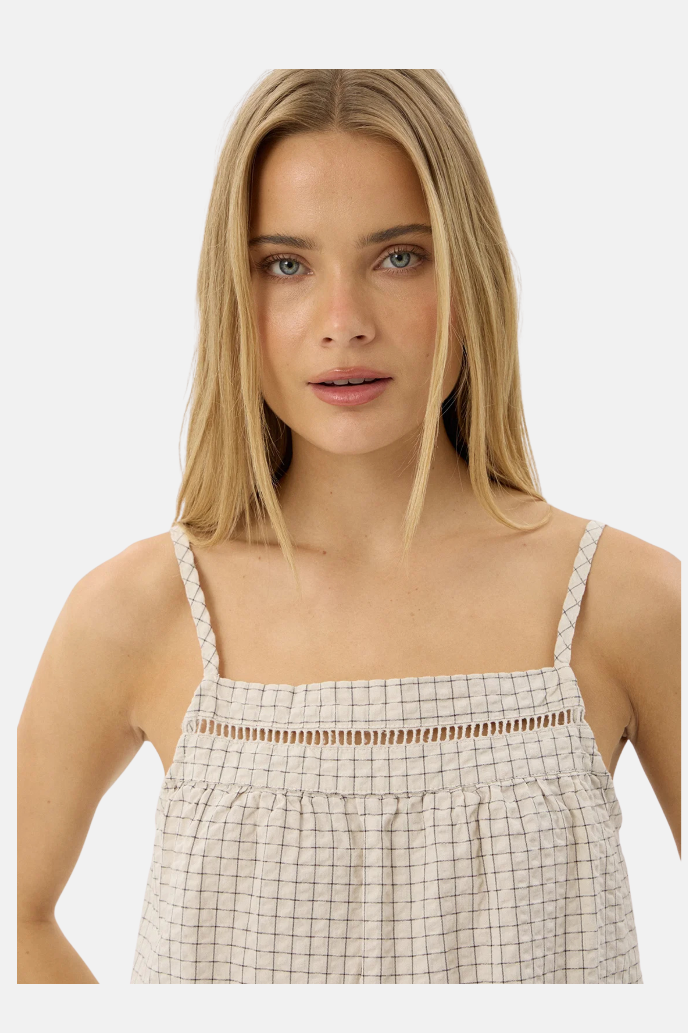 Afends Candice Seersucker Cami Top