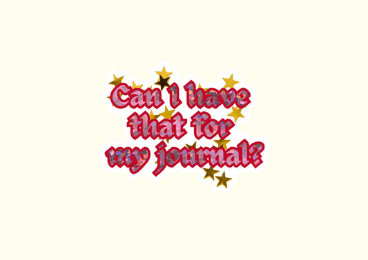 CAN I HAVE THAT...? | GLITTER STICKER