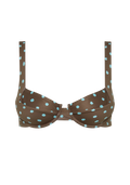 CASANOVA TOP | BLUE POLKA