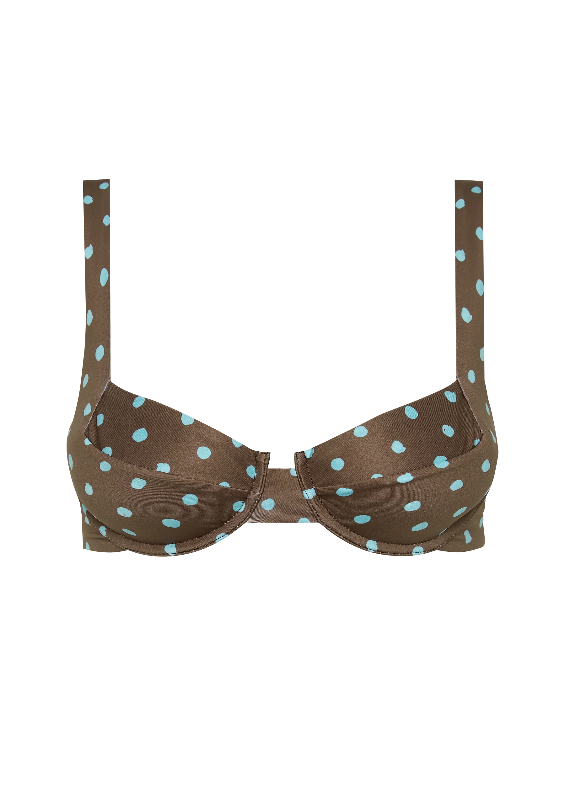 CASANOVA TOP | BLUE POLKA