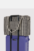 Baggu Cloud Carry On Black and Cream Gingham