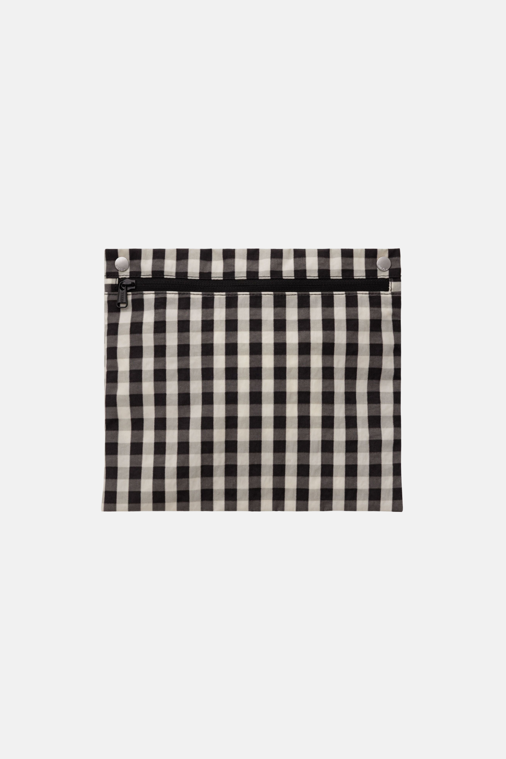 Baggu Cloud Carry On Black and Cream Gingham