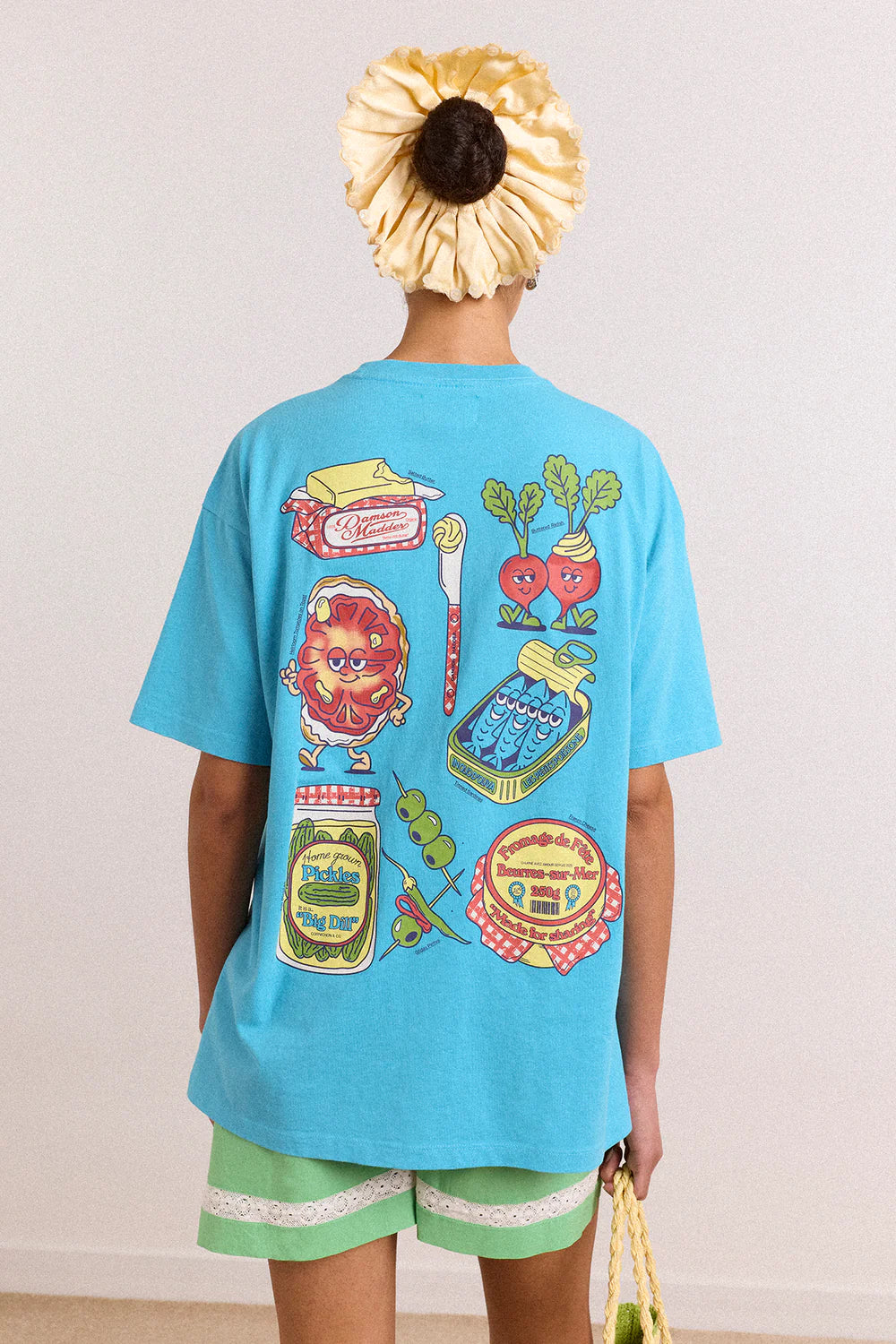 SNACK PLATE GRAPHIC TEE | BLUE