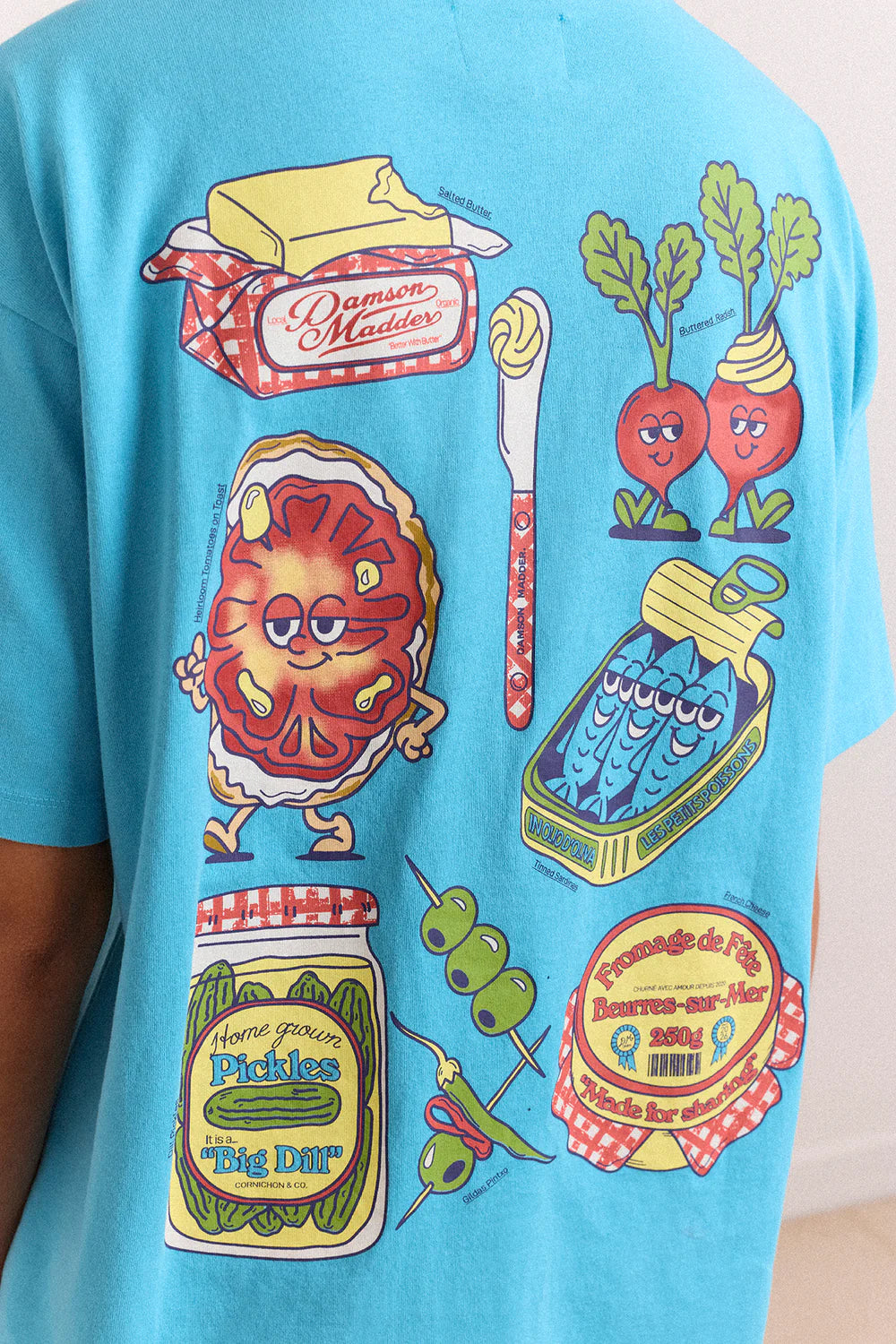 SNACK PLATE GRAPHIC TEE | BLUE