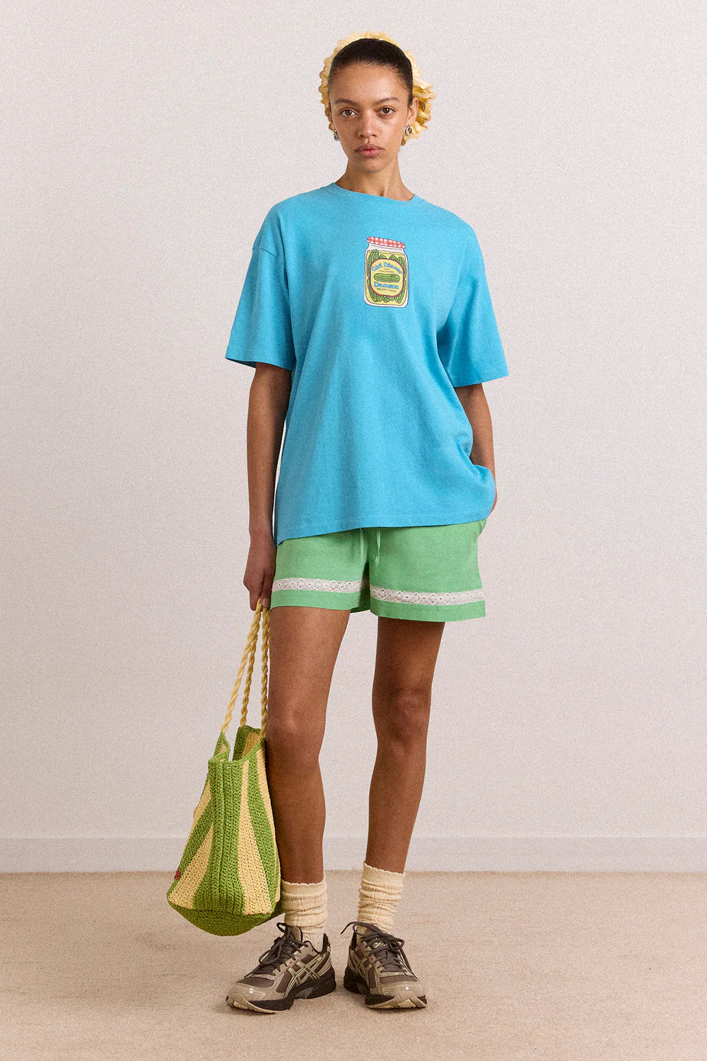 SNACK PLATE GRAPHIC TEE | BLUE