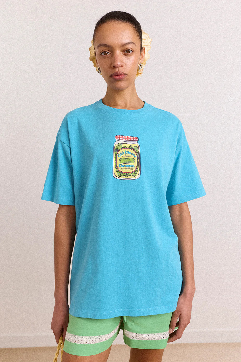 SNACK PLATE GRAPHIC TEE | BLUE