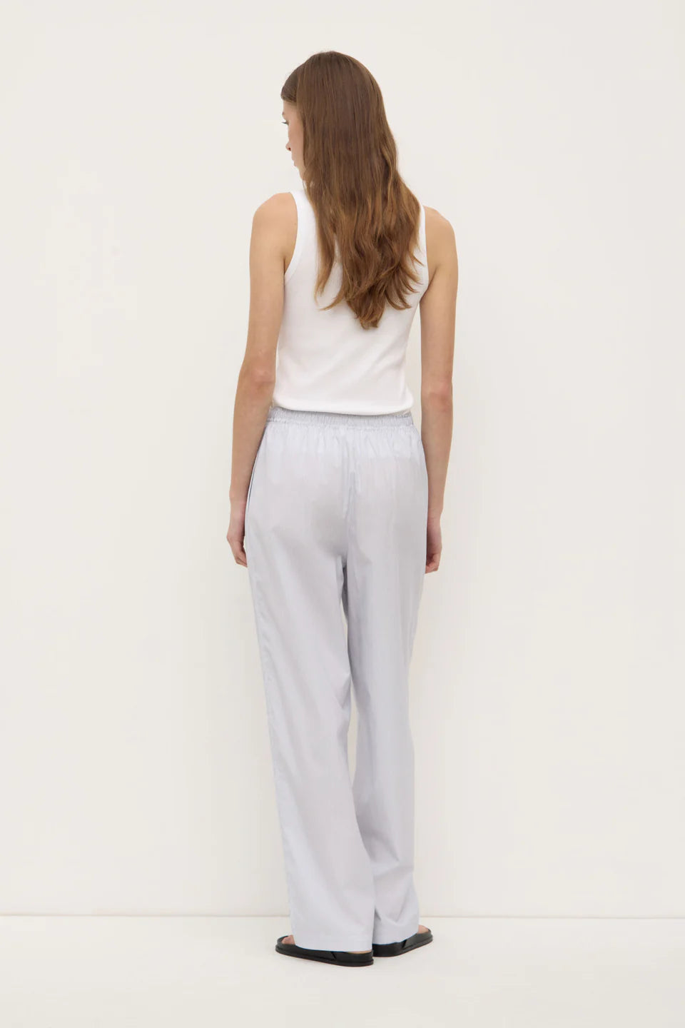 CORA STRIPE PANT | WHITE/NAVY STRIPE