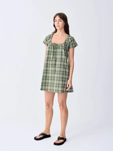 COVE MINI DRESS | FOREST CHECK