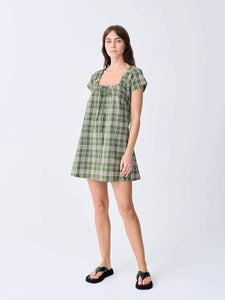 COVE MINI DRESS | FOREST CHECK