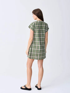 COVE MINI DRESS | FOREST CHECK
