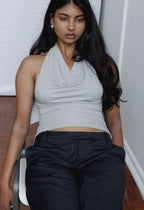 OLGA JOAN COWL NECK TOP