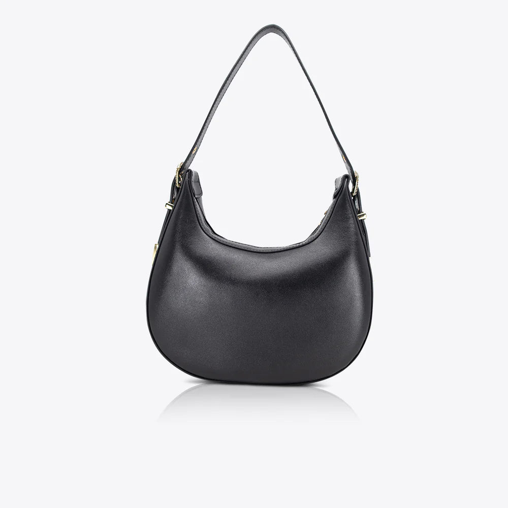 SOL SANA CRESCENT BAG | BLACK/GOLD