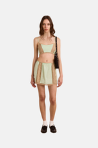 Damson Madder Addie Lace Mini Skirt Mint