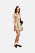 Damson Madder Addie Lace Mini Skirt Mint