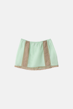 Damson Madder Addie Lace Mini Skirt Mint