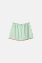 Damson Madder Addie Lace Mini Skirt Mint