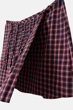 Damson Madder Glinda Mini Skirt Magenta Check