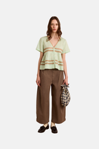 Damson Madder Tilda Lace Blouse Mint