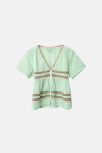 Damson Madder Tilda Lace Blouse Mint