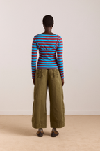 Damson Madder Felix Twill Trouser Olive