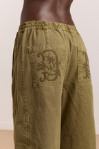 Damson Madder Felix Twill Trouser Olive