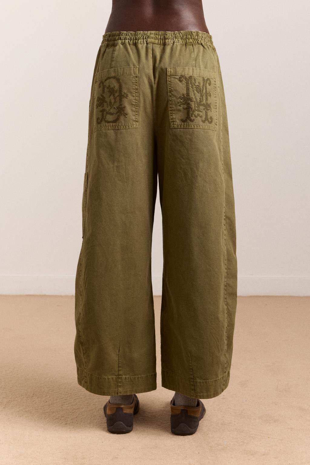 DAMSON MADDER FELIX TWILL TROUSER | OLIVE