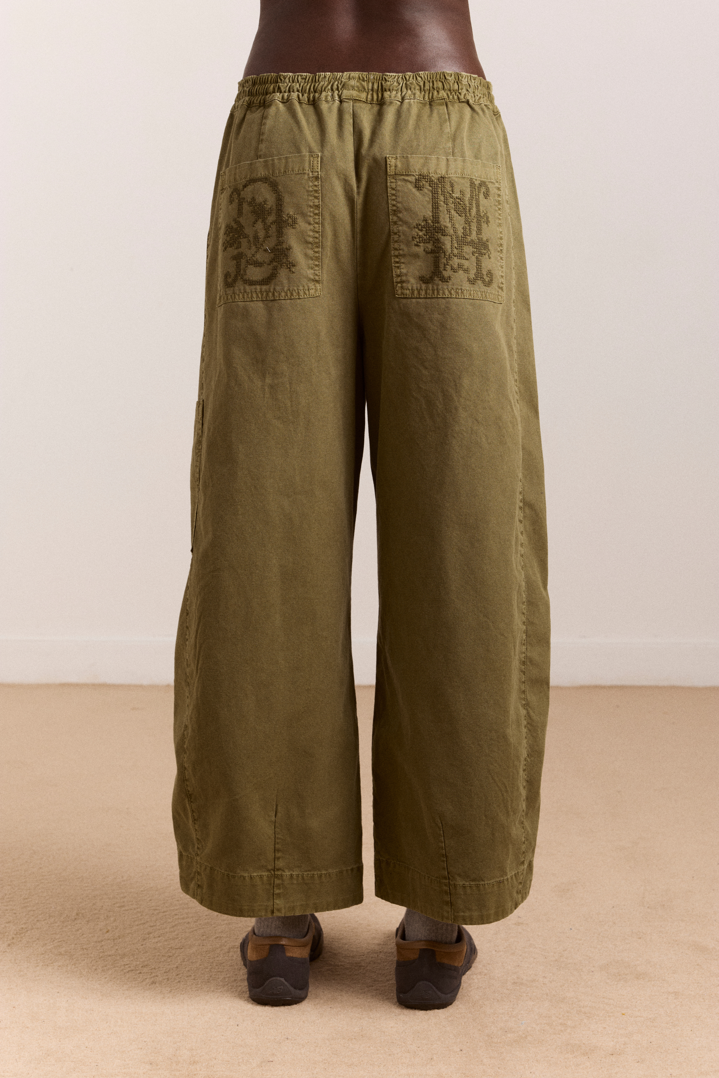 DAMSON MADDER FELIX TWILL TROUSER | OLIVE