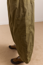 Damson Madder Felix Twill Trouser Olive
