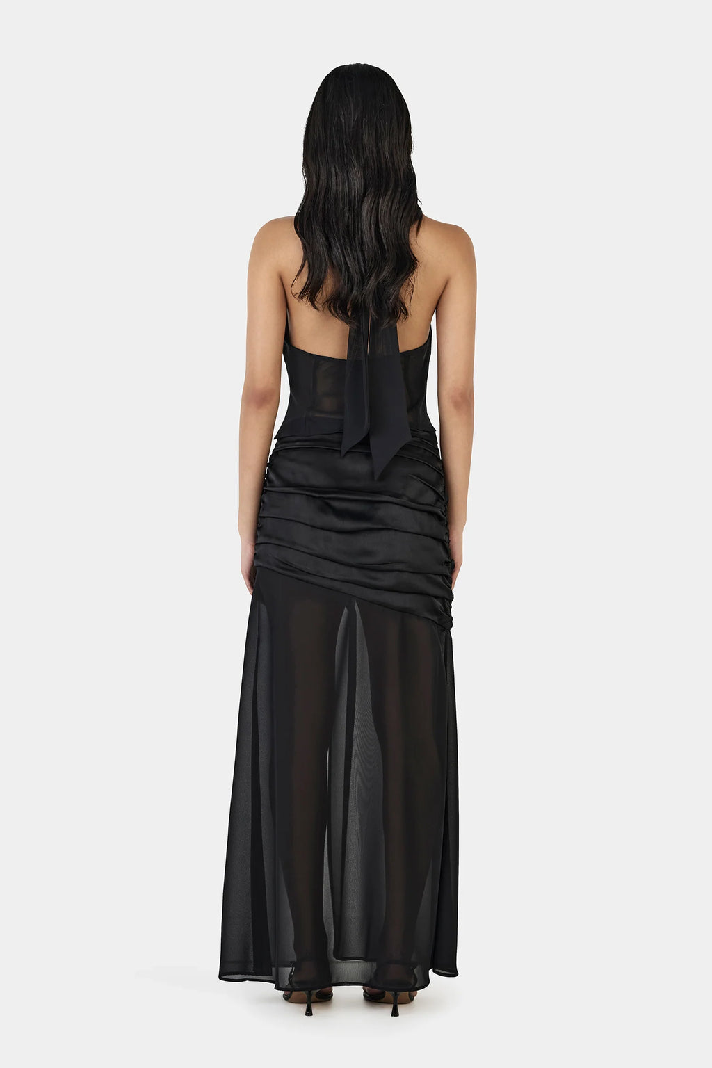 DELILAH SCARF TOP | BLACK