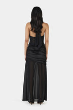 DELILAH SCARF TOP | BLACK