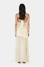 CONSTANCE MAXI SKIRT | BUTTERCREAM