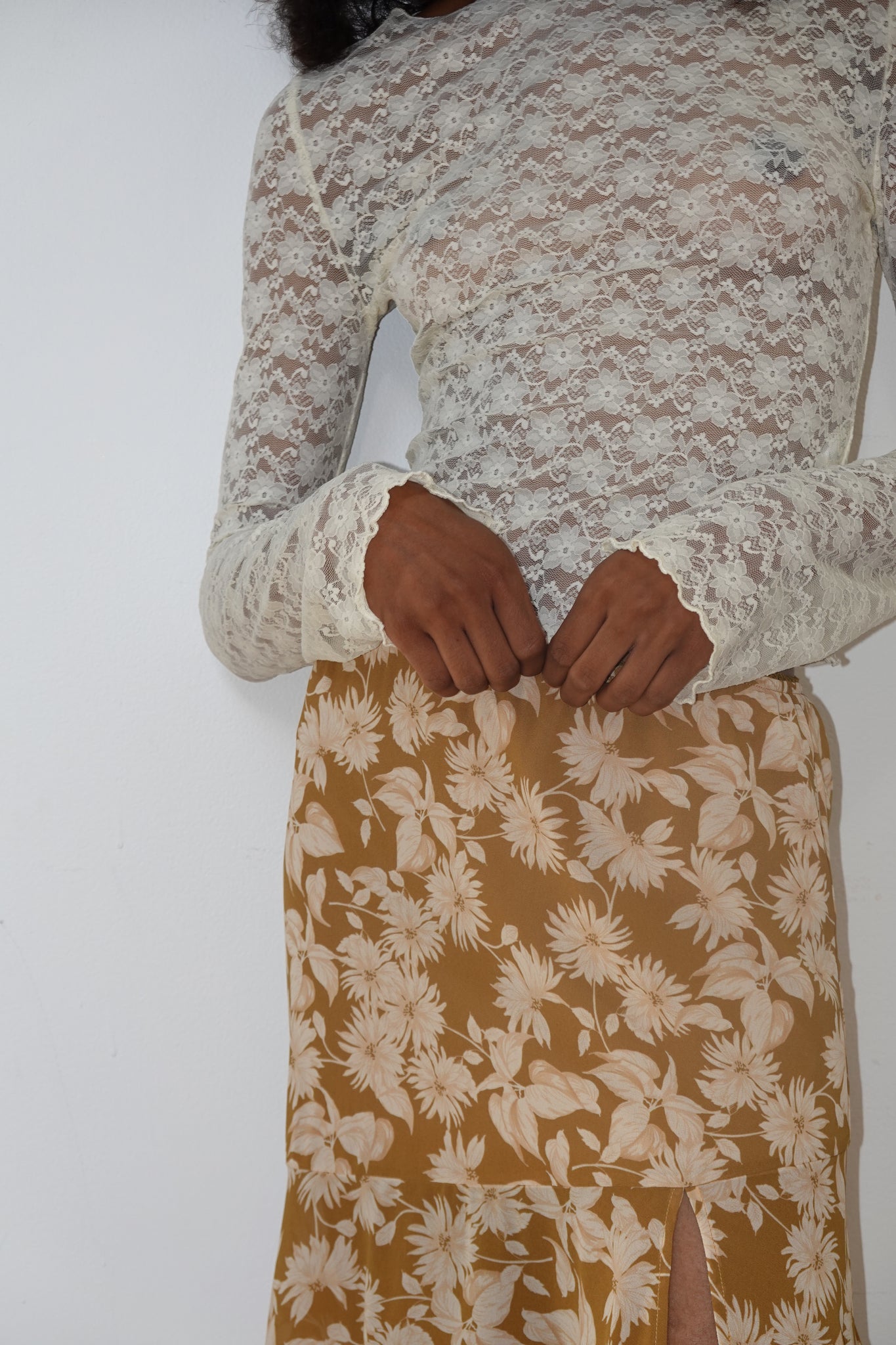 MAGGIE LACE TOP | IVORY LACE