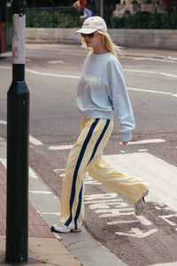 VOYAGE TERRY PANT | LEMON CREAM