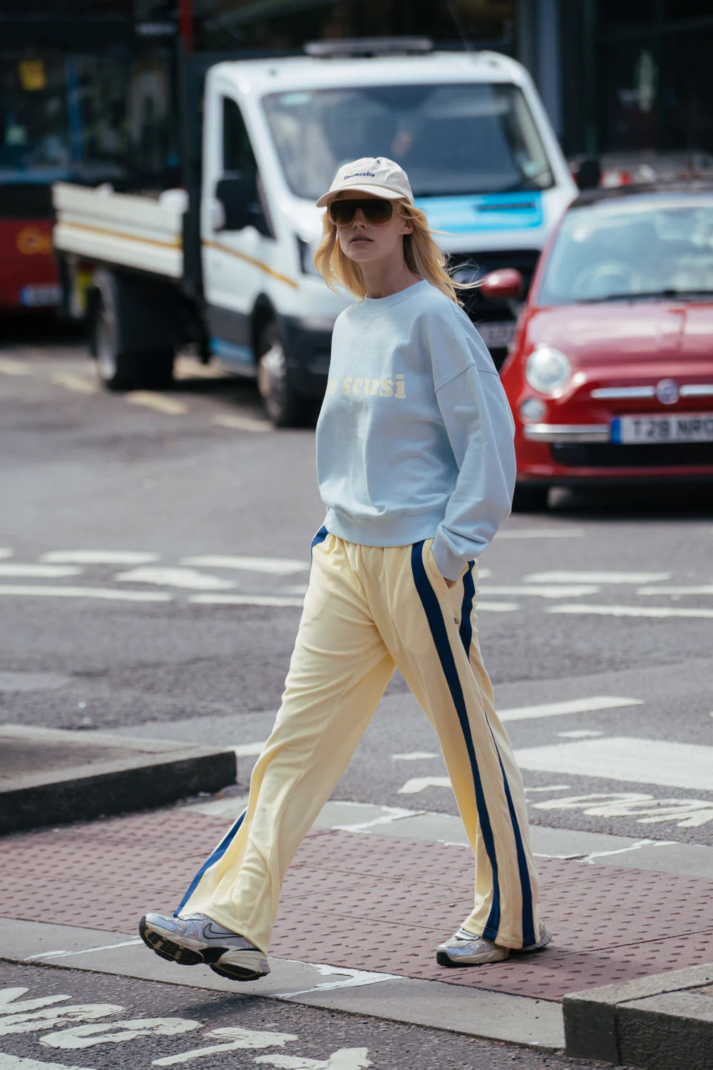 VOYAGE TERRY PANT | LEMON CREAM