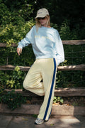 VOYAGE TERRY PANT | LEMON CREAM