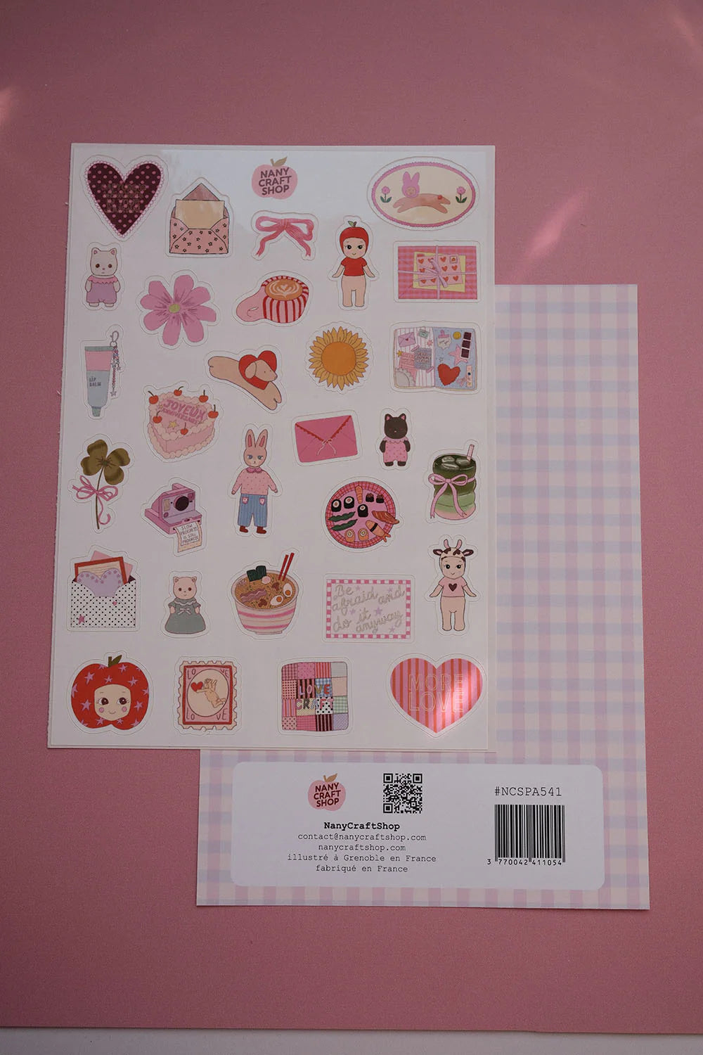 A5 BUTTON STICKER SHEET | NANY CRAFT