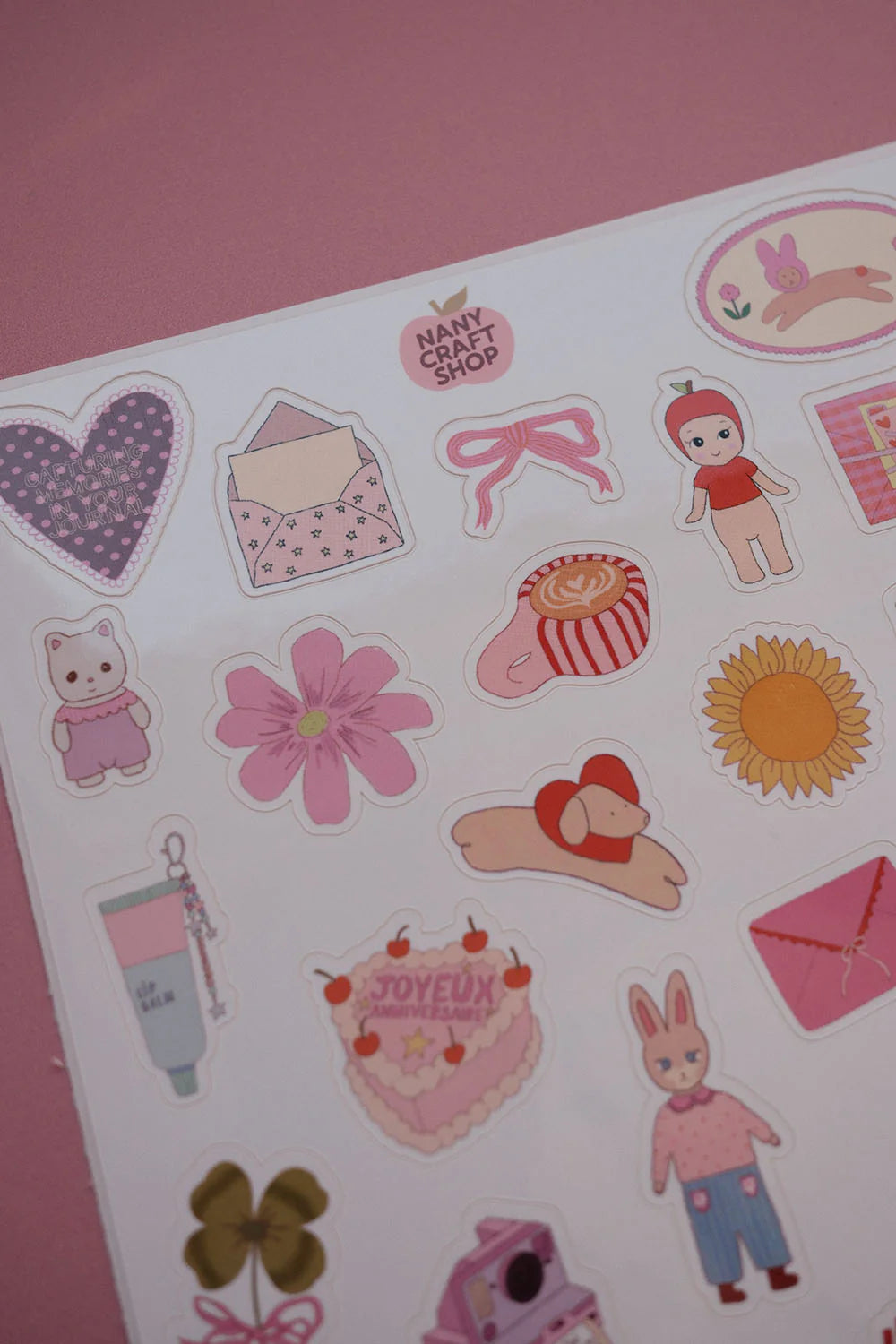 A5 BUTTON STICKER SHEET | NANY CRAFT