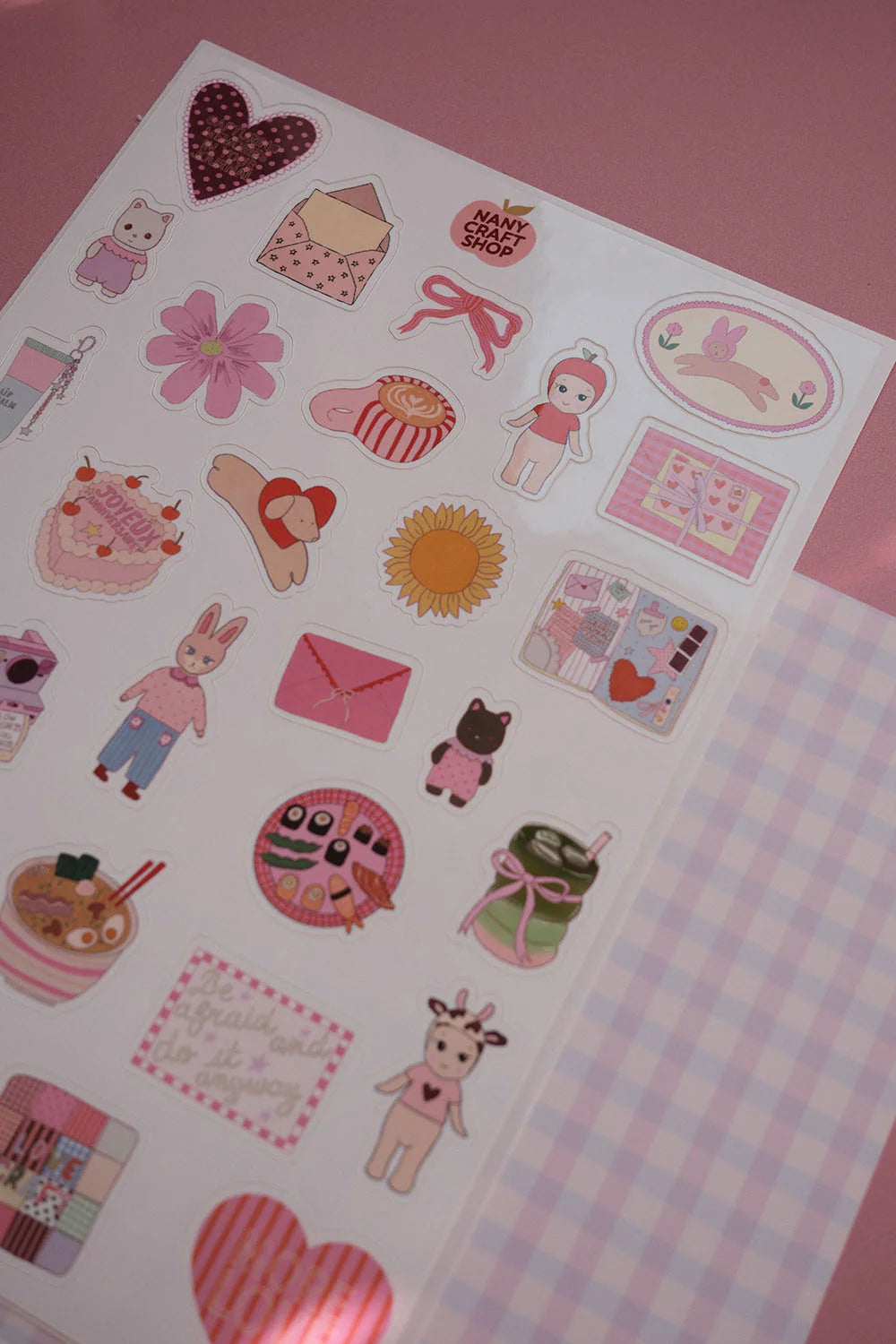 A5 BUTTON STICKER SHEET | NANY CRAFT