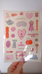 Nany Craft A5 Sentimental Girl Sticker Sheet