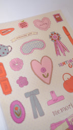 Nany Craft A5 Sentimental Girl Sticker Sheet