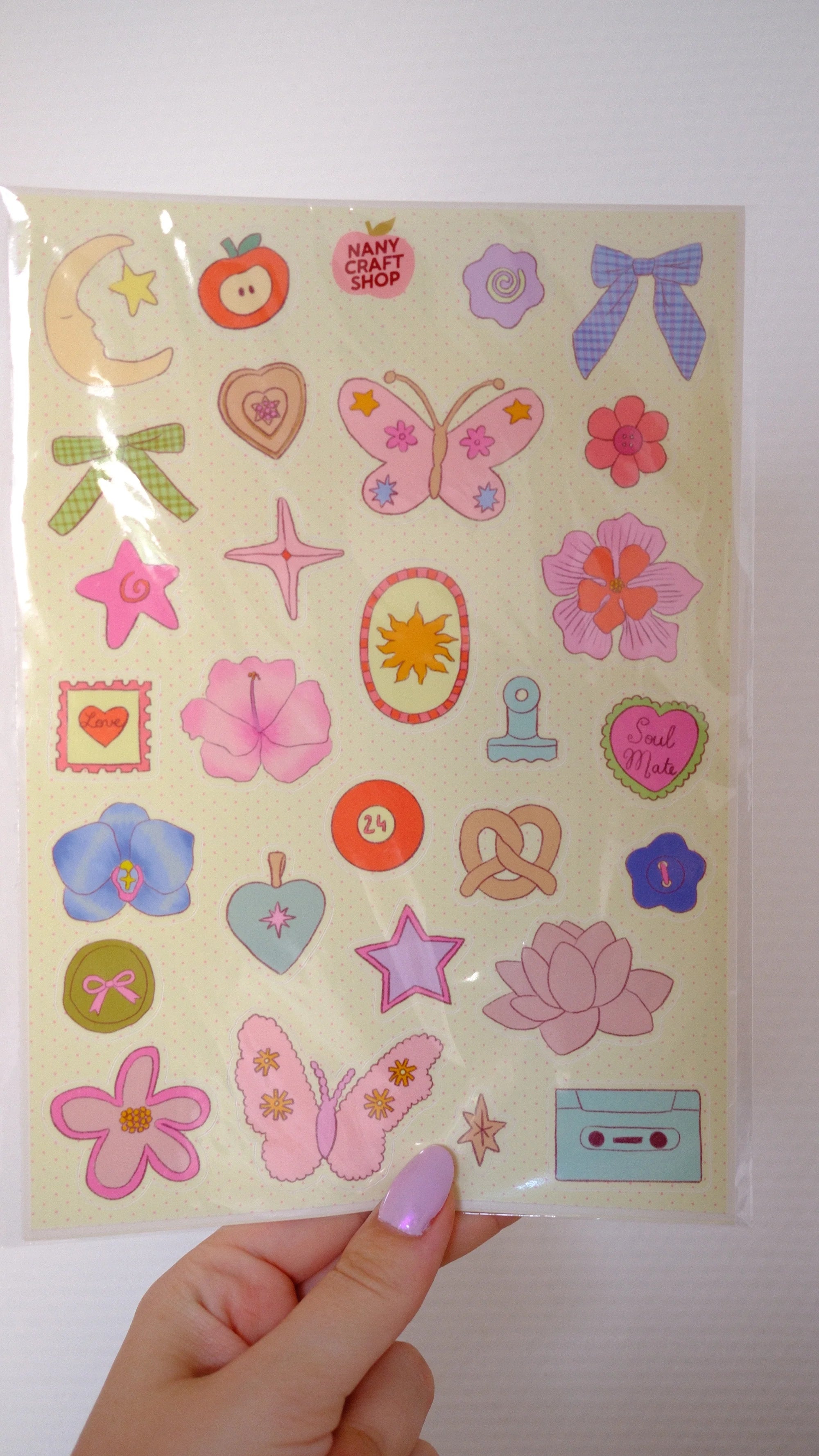 Nany Craft A5 Trinket Sticker Sheet