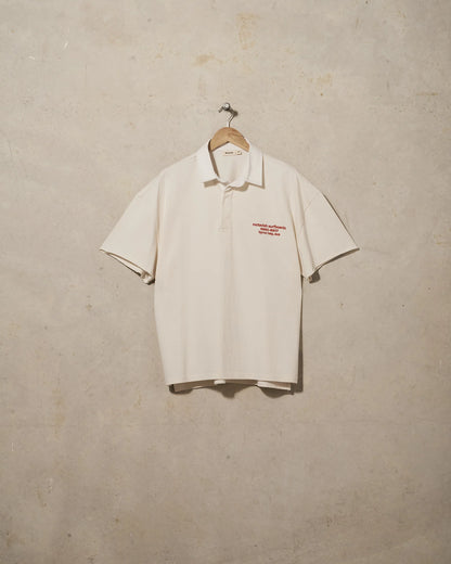 CUTOFF RUGBY POLO | CHALK
