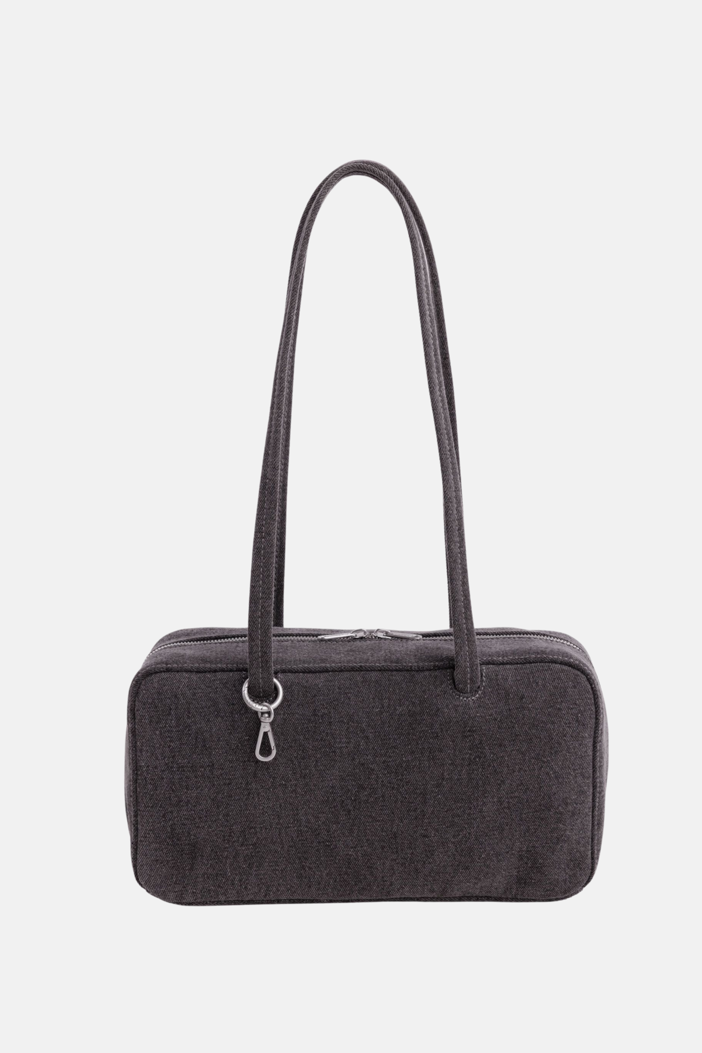 Denim Bowler Bag Washed Black Denim