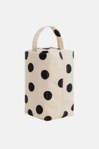 Baggu Dopp Kit Cream and Black Polka Dot