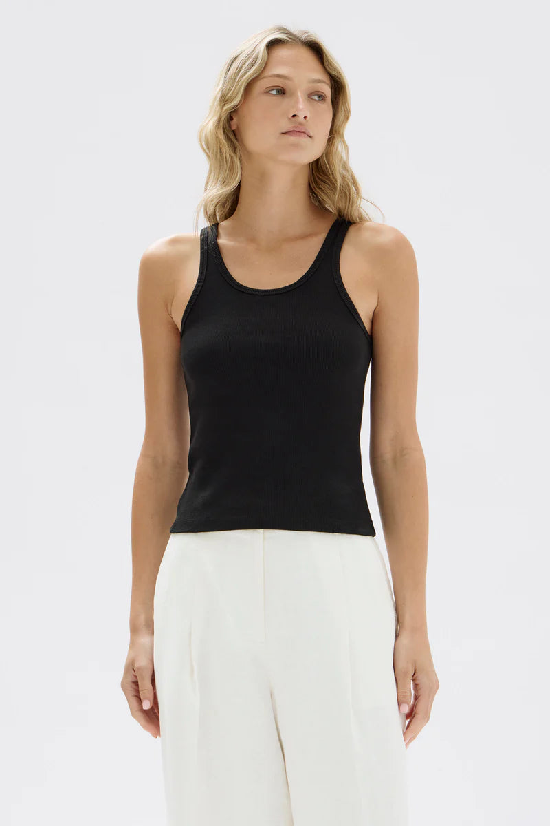 DREW RIB TANK | BLACK